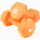 thumbnail image 1 of Mancuernas Yes4All recubiertas de vinilo de 1.36 kg, naranja intenso, par, 1 of 6