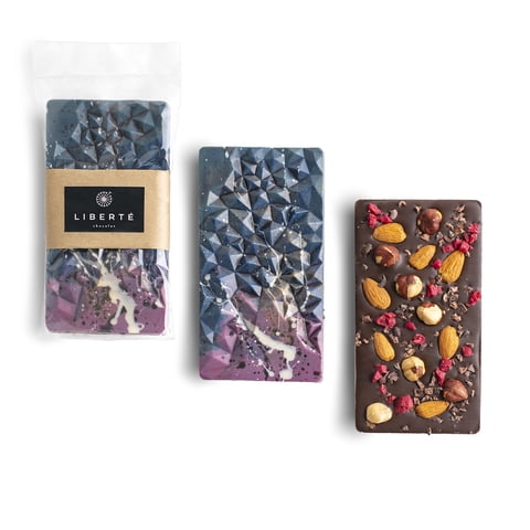Liberté Chocolat - Tableta Premium Galaxia Chocolate Semiamargo 55% Cacao 100 Gr