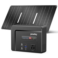 Generador De Energía Solar Powkey 97Wh Con Panel Solar De 30W