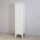 thumbnail image 1 of Tall Narrow Tower Freestanding Cabinet with 2 Shutter Doors 5 Tier Shelves for Bathroom, Kitchen ,Living Room ,Storage Cabinet,White, 1 of 3
