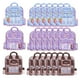 thumbnail image 3 of 21 Uds Mochila De Dibujos Animados Bolsas De Golosinas Bolsas De Dulces Con Asa Para Aperitivos De Galletas Violeta Marrón, 3 of 3