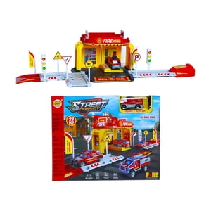 Dblue - Set Bloques Armables Estación De Bomberos 29 Pzs Dbg1701