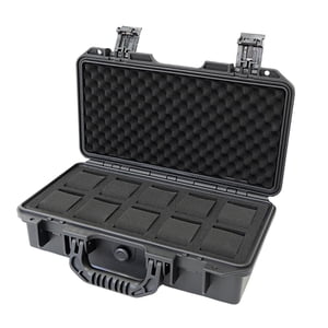 Ioensy - Estuche Para Reloj A Prueba De Agua Organizador Pantalla Durable Para Viajar Padre Reloj C Negro Con 10