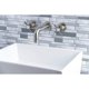 thumbnail image 5 of Grifo de baño Kingston Brass Essex de montaje en pared, níquel cepillado, 5 of 9