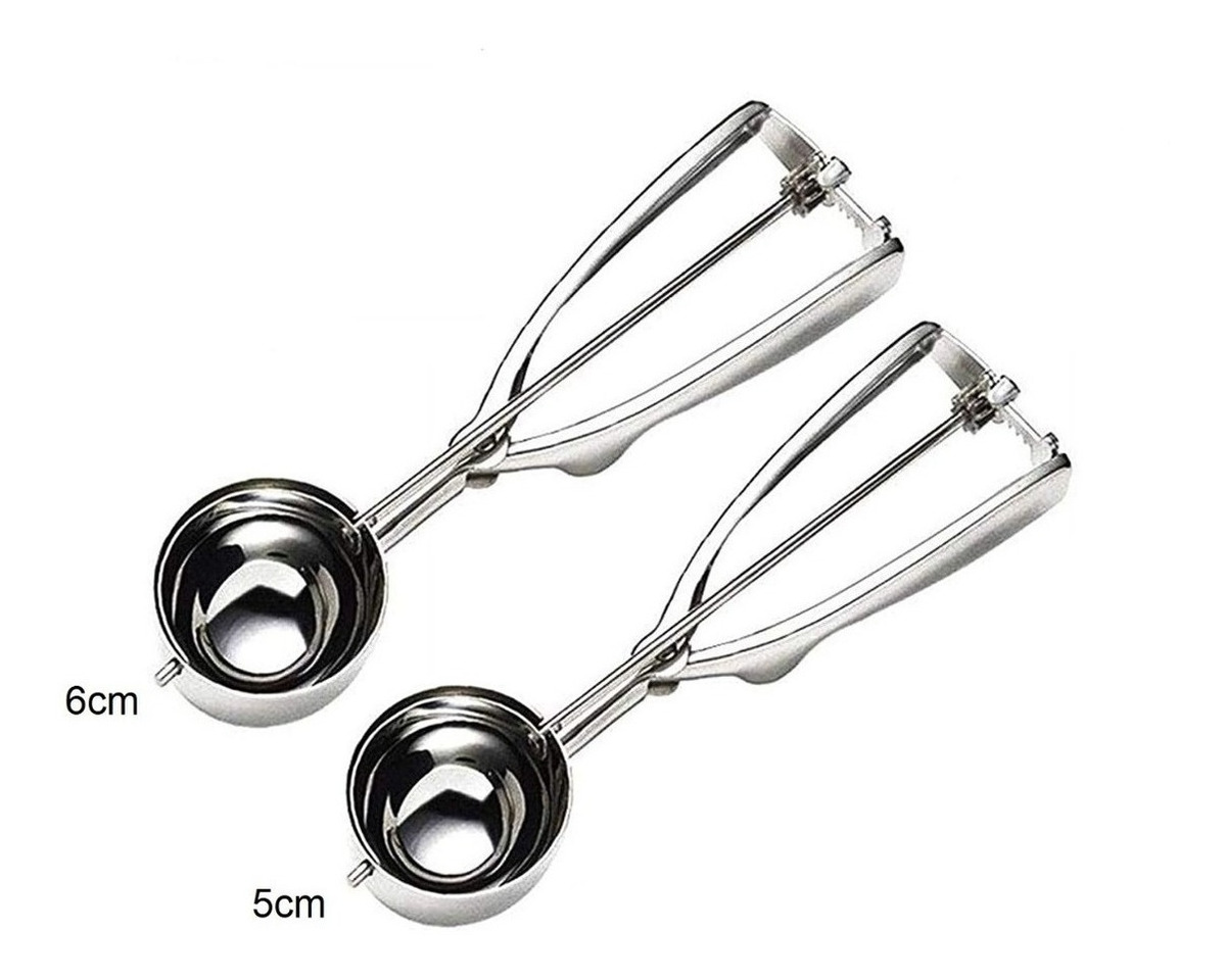 Genérico - Pack 2 Cucharas Para Helado Cuchara De Helado 6Cm Y 5Cm