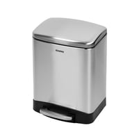 Basurero Papelero Basura Pedal 6 L Acero Inoxidable Kinsley