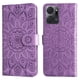 thumbnail image 2 of Funda tipo cartera FOXDOCK para Honor X7A , diseño girasol en relieve, cuero PU, cierre magnético, soporte y tarjetero, 2 of 5