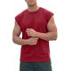 thumbnail image 4 of INSPIRE CHIC Camiseta sin mangas de entrenamiento para hombre, ajuste holgado, gimnasio, verano, camisetas sin mangas M Burdeos, 4 of 6