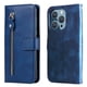 thumbnail image 3 of Funda con Cremallera para iPhone 13 PRO, Carcasa Cartera de Cuero PU con Soporte y Tarjetero, 3 of 6