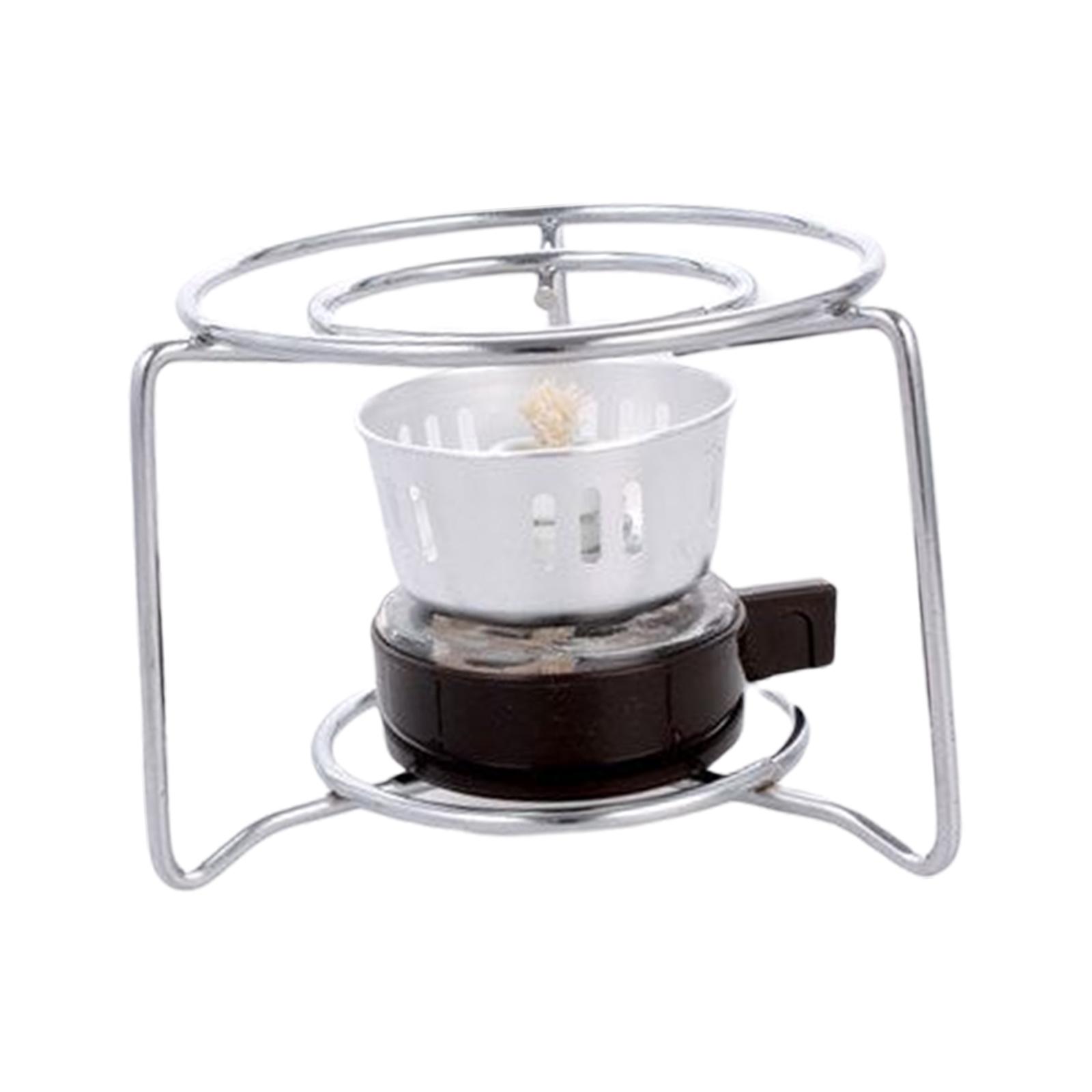 Magideal - Lámpara De Portátil Con Mecha De Lámpara Desmontable Duradero Ligero Horno Olla Compacta Para De Acampar Senderismo Barb Con Rejilla