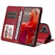 thumbnail image 4 of Funda Billetera para Motorola Moto G24 con Porta Tarjetas y Soporte Ajustable Rojo, 4 of 4