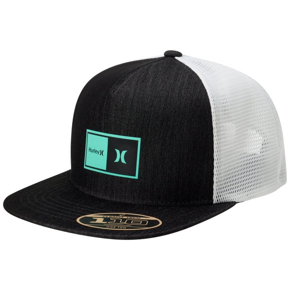 Gorra Hurley Snapback de Visera Plana Gris Humo