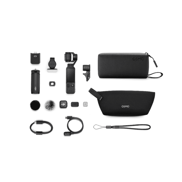 Cámara DJI Osmo Pocket 4 Creator Combo 4K Estabilizador 3 Ejes Negro