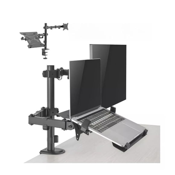 Soporte Brazo Doble Para Monitor Notebook Linkon Escritorio