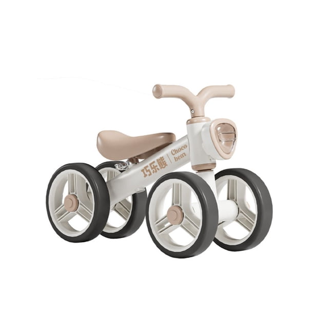Andador Correpasillos 4 Ruedas De Equilibrio Premium Con Luz Y Música Café