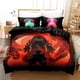 thumbnail image 5 of 3Pcs Bedding Set Cute Anime Bed Set Breathable Duvet Cover Set for Kids Teen Adult with 1 Quilt Cover 2 Pillow Shams Queen Size - 90x90 inches, 5 of 5