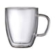 thumbnail image 2 of Taza De Café De Cristal De Doble Pared Moderna Con Asa Para Batidos, Zumos, Yogur, 350 Ml, 2 of 3
