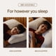 thumbnail image 3 of Almohada de látex en forma de media luna ajustable Queen de Coop Home Goods, 3 of 9