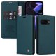 thumbnail image 1 of Funda Billetera de Cuero para Google Pixel 9A con Tarjetero y Soporte - Tapa Magnética Azul, 1 of 6