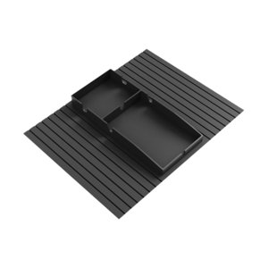 Magideal - Bandeja De Soporte De La Taza De Sofá, Soporte De Bebidas Con Sofá Accesorios Anti -Slip, Bandeja De Brazo Sofá De Sofá Para La Sala De Estar Taza Del Negro