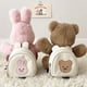 thumbnail image 2 of Canvas Baby Backpacks Kindergarten School Bag Bear Bunny Korean Anti-lost Kids Bags for Girls Boys Children Backpacks for Travel, 2 of 3