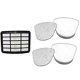 thumbnail image 1 of paquetes de filtros de espuma y fieltro, filtro HEPA para piezas de aspiradora, kit de filtros de repuesto para Shark Navigator Lift Away NV350 NV351 NV352 NV355 NV356 NV356E NV357, 1 of 5