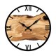 thumbnail image 5 of Reloj De Pared De Madera De Fácil Lectura, Reloj Colgante De Pared Para Dormitorio De Granja, Oficina, Números Romanos Marrones, 5 of 5