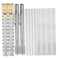 Magideal - Soporte De Jabanera De 4Pcs, Recargas De Lápiz De Jabón De 8 Piezas De Fabricación De Dibujos Para Soldadores Industriales Marcas Extraíbles En Acero