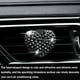 thumbnail image 2 of Clip de ventilación para ambientadores de automóviles, diseño exterior amoroso, diamantes de imitación de vidrio, decoración interior brillante del automóvil, hermosos accesorios para mujeres y niñas, 2 of 5