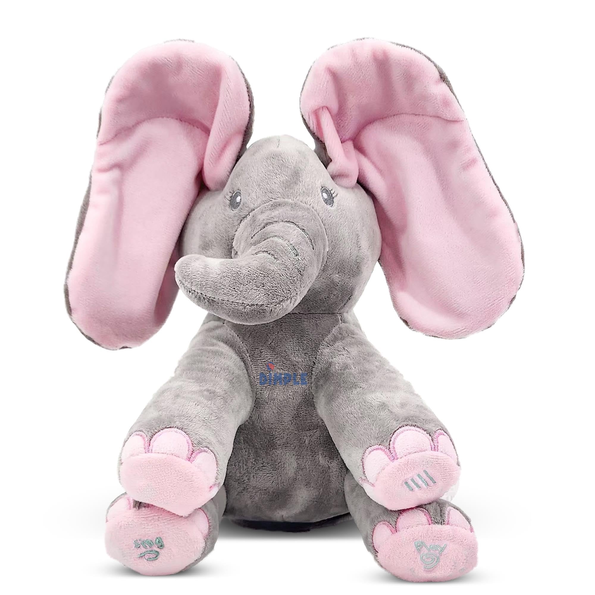 Dimple - Elefante De Peluche Con Hoyuelos Y Orejas En Movimiento