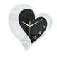 thumbnail image 1 of Reloj De Pared Con Forma De Corazón, Superficie De Espejo, Decoración De Pared Para Decoración Del Hogar, Elegante, 1 of 3