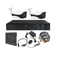 Vipa - Kit 2 Cámaras Seguridad Exterior Con Disco Duro E23Ldd