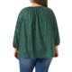 thumbnail image 3 of Agnes Orinda Blusas de Mujer Tallas Grandes Día de San Patricio Lunares Manga 3/4 Blusas Casual Túnica Cuello Redondo Camisas 2X Verde Oscuro, 3 of 6