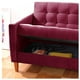 thumbnail image 5 of Futón Sofá Cama Genova Tela Velvet Burdeo, 5 of 7
