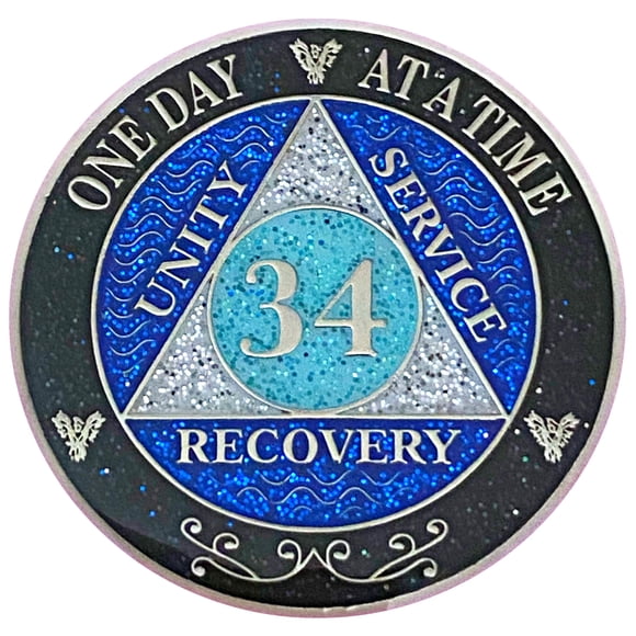 Moneda de Recuperación Simply Minimal 34 Años con Purpurina