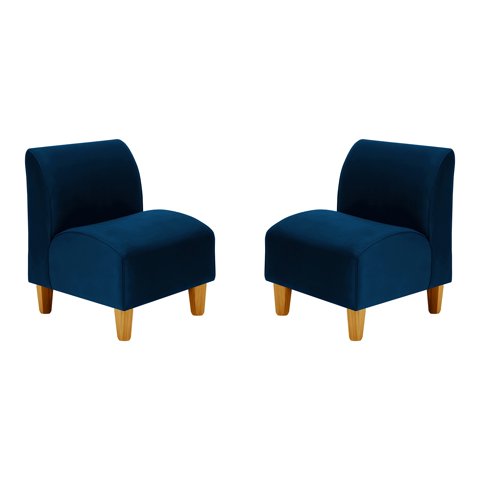 Bodevir - Set Poltrona Soft 1C Felpa 04 Azul Marino