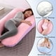 thumbnail image 3 of Almohada para embarazadas, almohada en forma de U desmontable y lavable, cojín grande, almohada de cintura, 3 of 5