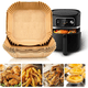 thumbnail image 1 of Papel para Freidora de Aire Desechable Cuadrado de 20cm, Moldes de Pergamino Antiadherente para Air Fryer, Pack de 50 Unidades, 1 of 8