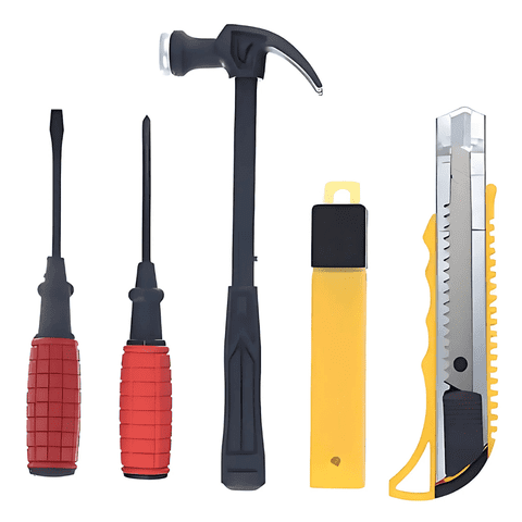 Genérico - Kit De Juego Herramientas Huincha Martillo Cartonero 6Pcs