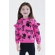 thumbnail image 5 of Set de ropa de Barbie para niñas pequeñas, sudadera con capucha y leggings 5T, color rosa y negro, 5 of 5