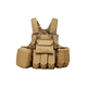 thumbnail image 2 of Chaleco táctico militar airsoft Cira, color beige, 2 of 2