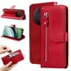 thumbnail image 1 of Funda con Cremallera para Huawei Mate 60 , Carcasa Cartera de Cuero PU con Soporte y Tarjetero, 1 of 6