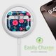 thumbnail image 5 of Estuche QQKVFNG para AirPods Pro 3 (2025) con diseño floral y llavero, 5 of 6