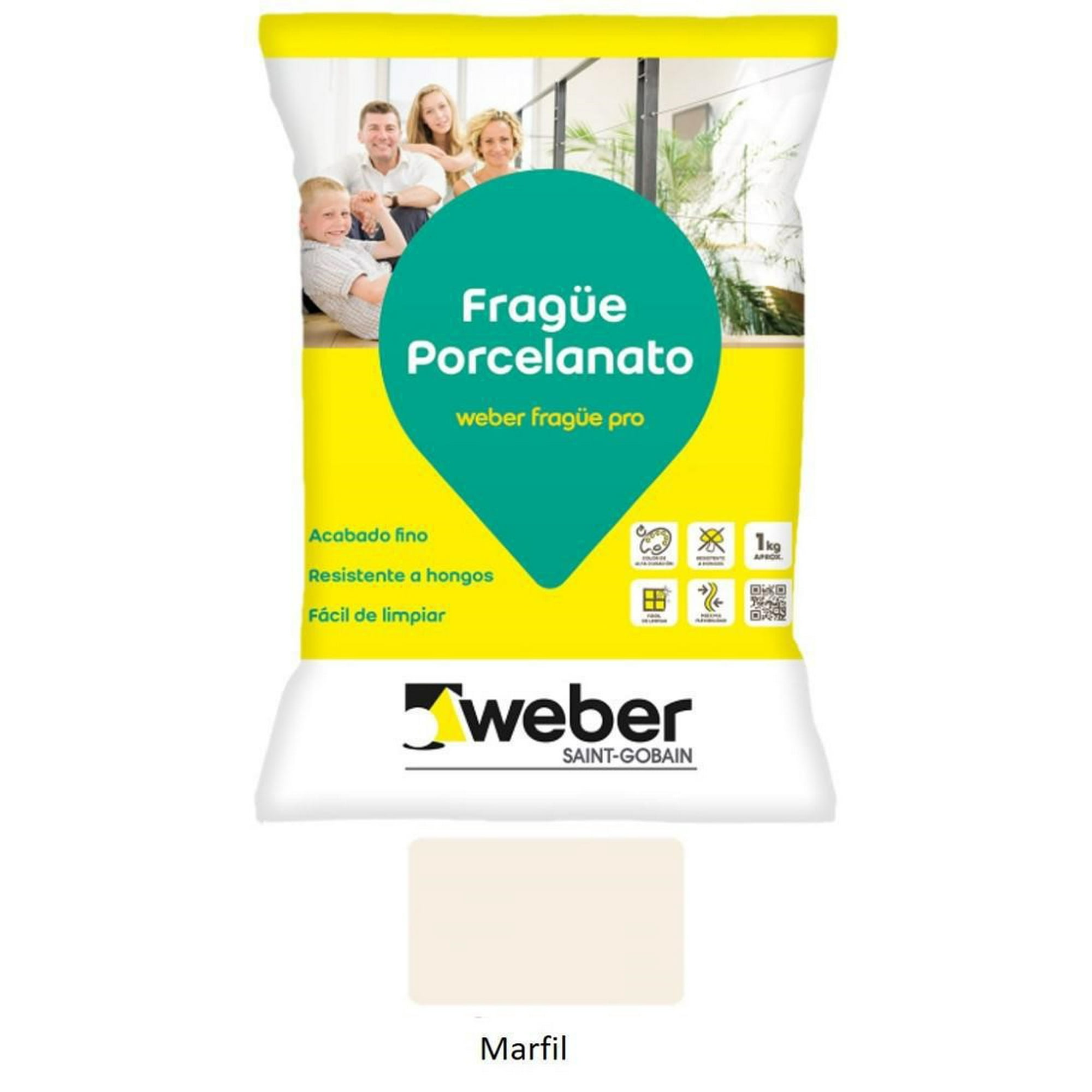 Weber - Fragüe Porcelanato 1kg Marfil