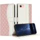 thumbnail image 1 of Funda Tipo Cartera Acolchada para iPhone 16e con Bloqueo RFID Ranuras y Correa Rosa, 1 of 5