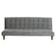 thumbnail image 1 of Futon Turin Tela Velvet Gris, 1 of 3