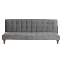 Latam Home - Futon Turin Tela Velvet Gris