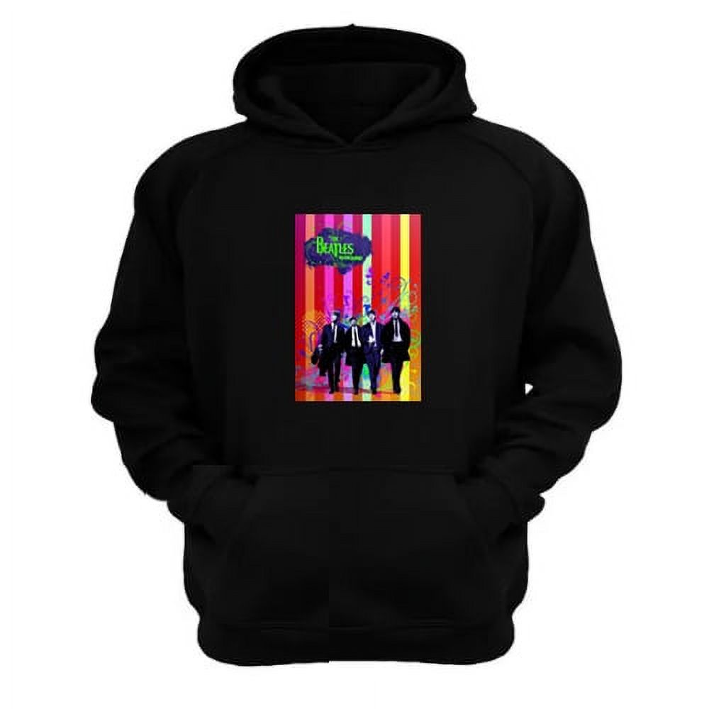 Genérico - Polerón Canguro The Beatles Negro Talla M Unisex