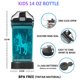 thumbnail image 4 of Botella de agua Attivolife con luz LED con forma de unicornio, ilusión 3D, 400 ml, 4 of 9