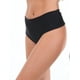 thumbnail image 1 of Bikini calzón colaless tiro alto negro, 1 of 4